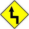 Double sharp curve first to the left