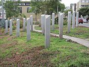 Pink Triangle Park in the Castro District of San Francisco honors LGBT holocaust victims