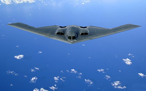 B-2 Spirit over the Pacific Ocean