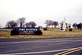 Fort Hancock Historic Post, showing Guardian Park, with Nike-Hercules missile