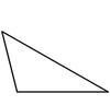 A scalene triangle