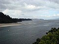 A ría de Betanzos desde O Pedrido. Ao fondo, a vila de Sada e o porto de Fontán.