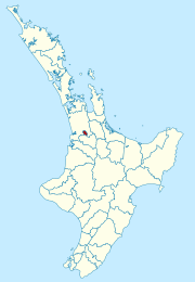 Location of the Hamilton Territorial Authority