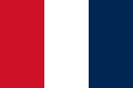 Drapeau tricolore rouge-blanc-bleu