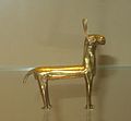 Room 2 - Miniature gold llama figurine, Inca, Peru, about 1500 AD