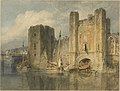 JMW Turner - Watercolour of Newport Castle, 1796