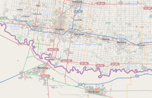 Location of Reynosa International Airport