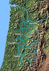 the Willamette valley watershed