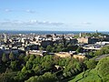 Útsýni yvir býin frá borginum Edinburgh Castle