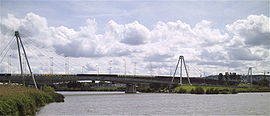 The Concorde Bridge linking Tomblaine with Nancy