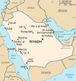 Arabie Saudite (KSA) - Mappe