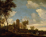 Feest onder de Meiboom, Salomon van Ruysdael, 1655