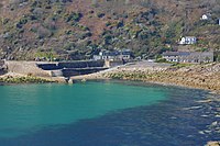 Lamorna Cove harbour Cornwall