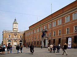 La centrale Piazza del Popolo