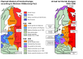 Planned and actual divisions of Europe, according to the Molotov–Ribbentrop Pact, with later adjustments