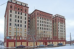 The abandoned Guyon Hotel, on the NRHP.