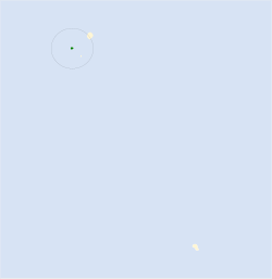 Distribución geográfica del yal de la Inaccesible.