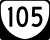 State Route 105 marker