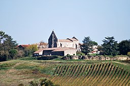 Vy över Castelviel med kyrkan Notre-Dame