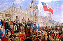 Portrait of the Chilean declaration of independence