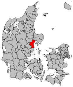 Locatie van gemeente Århus