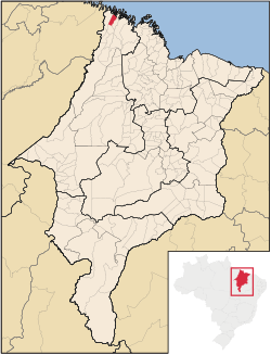 Localização de Luís Domingues no Maranhão