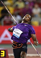 Der Olympiasieger von 2012 Keshorn Walcott kam auf den siebten Platz