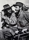 Camilo Cienfuegos (left) and Fidel Castro (right)