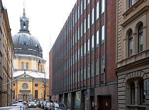 Jungfrugatan mot Hedvig Eleonora kyrka