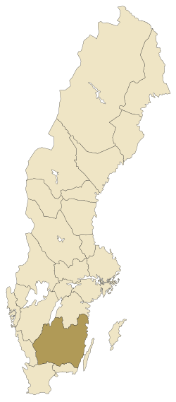 Location of Småland