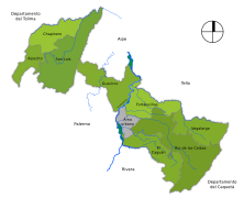 Corregimientos del municipio de Neiva