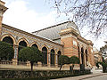 Palácio de Velázquez nos Jardins do Retiro de Madrid.