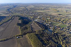 Sülysáp látképe a magasból