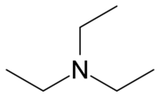 Structuurformule van tri-ethylamine