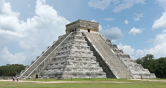 El Castillo, Chichen Itza, by Daniel Schwen