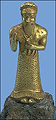 Goldfigur eines Beters aus der Trouvaille de la statuette d’or