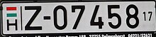 Export plate (2017)