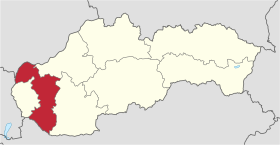 Localisation de Région de Trnava