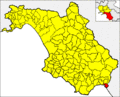 Collocatio finium municipii in Provincia Salernitana.