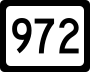 West Virginia Route 972 marker