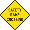 safety ramp crossing sign