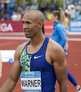 Damian Warner tijdens de Hypomeeting van 2019.