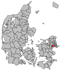 Kart over Høje-Taastrup kommune