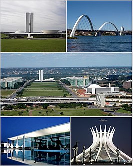 Een collage van Brasilia