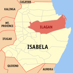 Mapa ning Isabela ampong Ilagan ilage