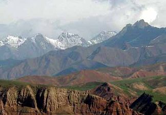 Nan Shan nahe der Kreisstadt Qilian, Qinghai