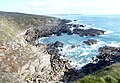 L'Anse située juste à l'est de la Pointe de Plogoff