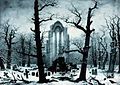 Caspar David Friedrich: Monastery graveyard under snow, 1818