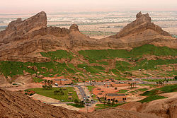 A view over Green Mubazarrah in Al-Ain