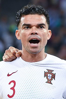 Pepe voor Portugal op het WK 2018